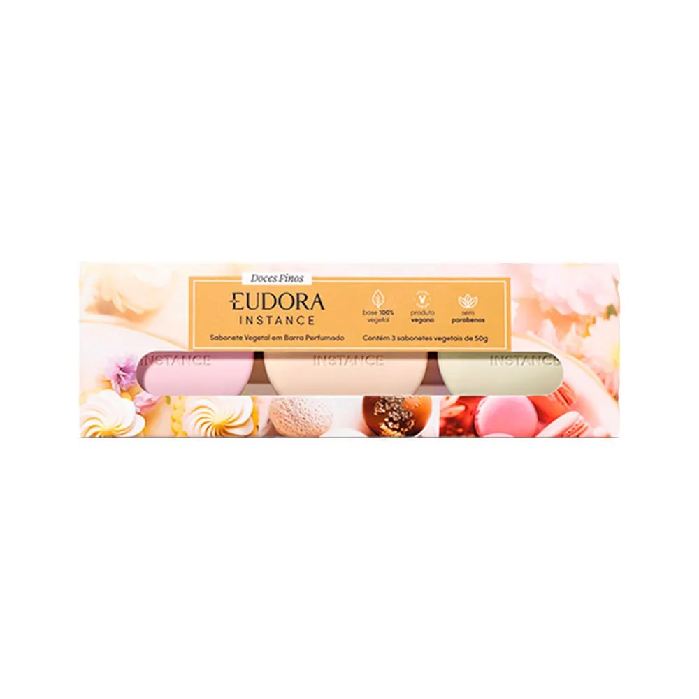 Sabonete Instance Barra Com 3x50gr Doces Finos